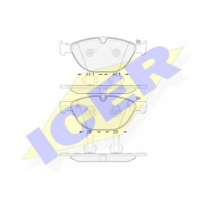 181980 ICER Комплект тормозных колодок, дисковый тормоз
