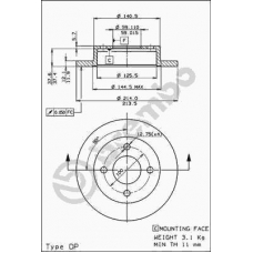 08.5131.10 BREMBO Тормозной диск