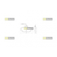 BD S096 STARLINE Комплект тормозных колодок, дисковый тормоз