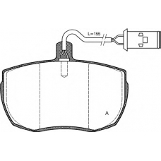 BPA0056.22 OPEN PARTS Комплект тормозных колодок, дисковый тормоз