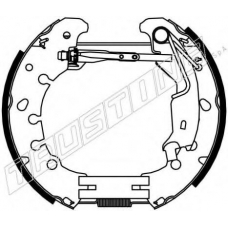 6382 TRUSTING Комплект тормозных колодок