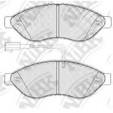 PN0474W NiBK Комплект тормозных колодок, дисковый тормоз