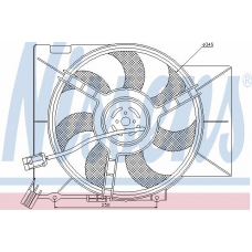 85595 NISSENS Вентилятор, охлаждение двигателя