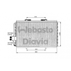 82D0225062MS1A WEBASTO Конденсатор, кондиционер