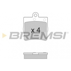 BP2861 BREMSI Комплект тормозных колодок, дисковый тормоз