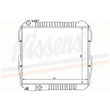 64845 NISSENS Радиатор, охлаждение двигателя