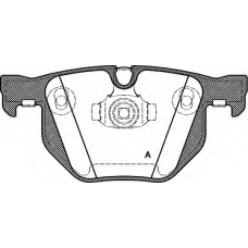 BPA0381.40 OPEN PARTS Комплект тормозных колодок, дисковый тормоз