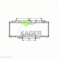 31-2857 KAGER Радиатор, охлаждение двигателя