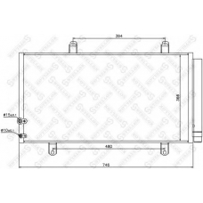 10-45719-SX STELLOX Конденсатор, кондиционер