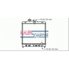 0130001 KUHLER SCHNEIDER Радиатор, охлаждение двигател