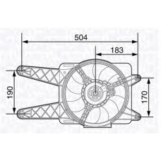 069422480010 MAGNETI MARELLI Вентилятор, охлаждение двигателя