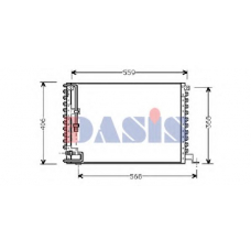 222040N AKS DASIS Конденсатор, кондиционер