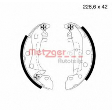 MG 339 METZGER Комплект тормозных колодок