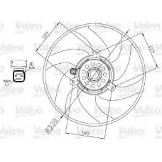 698375 VALEO Вентилятор, охлаждение двигателя