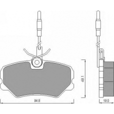 AC492281D AC Delco Комплект тормозных колодок, дисковый тормоз