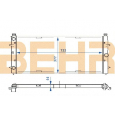 2110210 BEHR Radiator