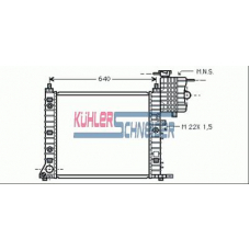 0421101 KUHLER SCHNEIDER Радиатор, охлаждение двигател