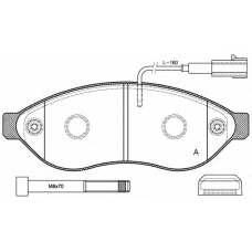 BPA1237.01 OPEN PARTS Комплект тормозных колодок, дисковый тормоз