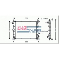 1814501 KUHLER SCHNEIDER Радиатор, охлаждение двигател