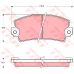 GDB155 TRW Комплект тормозных колодок, дисковый тормоз
