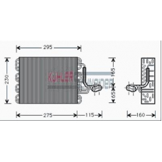 8713501 KUHLER SCHNEIDER Испаритель, кондиционер