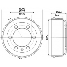 MBD039 MINTEX Тормозной барабан