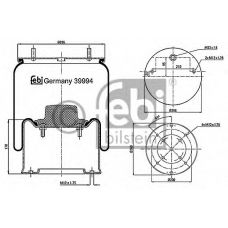 39994 FEBI Кожух пневматической рессоры