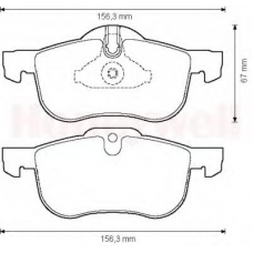 571980B BENDIX Комплект тормозных колодок, дисковый тормоз