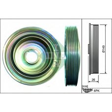 544 0099 10 INA Ременный шкив, коленчатый вал