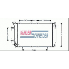 2502701 KUHLER SCHNEIDER Радиатор, охлаждение двигател