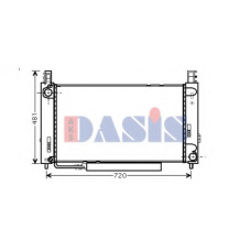 120087N AKS DASIS Радиатор, охлаждение двигателя