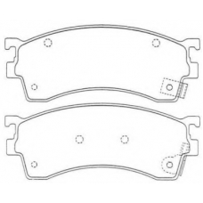 ASN-240 AISIN Комплект тормозных колодок, дисковый тормоз