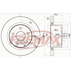 BD-0380 FREMAX Тормозной диск