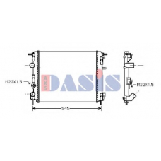 180048N AKS DASIS Радиатор, охлаждение двигателя
