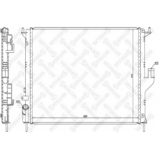 10-25450-SX STELLOX Радиатор, охлаждение двигателя