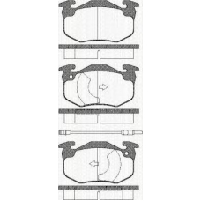 8110 28034 TRISCAN Комплект тормозных колодок, дисковый тормоз