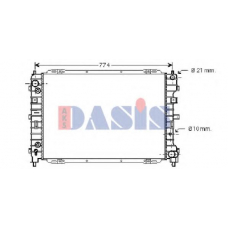 090084N AKS DASIS Радиатор, охлаждение двигателя