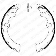 LS1837 DELPHI Комплект тормозных колодок