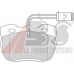 36696/1 ABS Комплект тормозных колодок, дисковый тормоз
