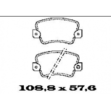 BL1087A2 FTE Комплект тормозных колодок, дисковый тормоз