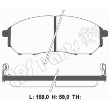 IBD-1177 IPS Parts Комплект тормозных колодок, дисковый тормоз