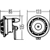 3AG 003 399-801 HELLA Звуковой сигнал