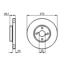 0 986 479 245 BOSCH Тормозной диск