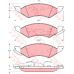 GDB4011 TRW Комплект тормозных колодок, дисковый тормоз