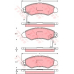 GDB3215 TRW Комплект тормозных колодок, дисковый тормоз