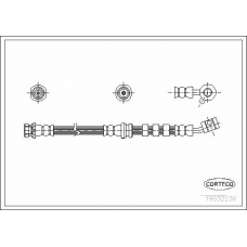 19032236 CORTECO Тормозной шланг