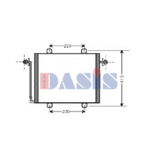 182200N AKS DASIS Конденсатор, кондиционер