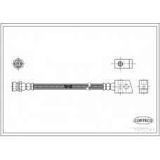 19032743 CORTECO Тормозной шланг