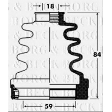 BCB2820 BORG & BECK Пыльник, приводной вал