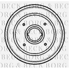 BBR7085 BORG & BECK Тормозной барабан